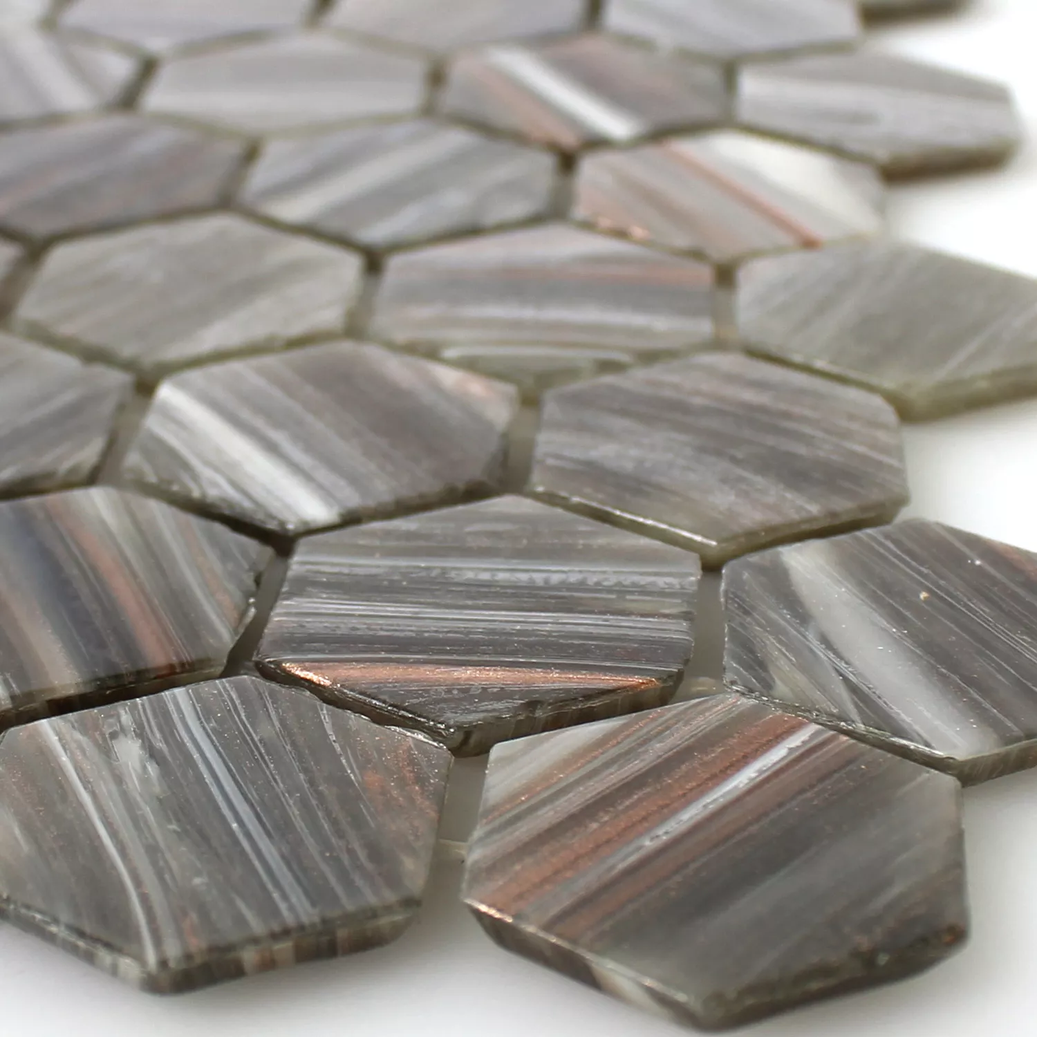 Mosaikkfliser Trend-Vi Glass Hexagonal 218