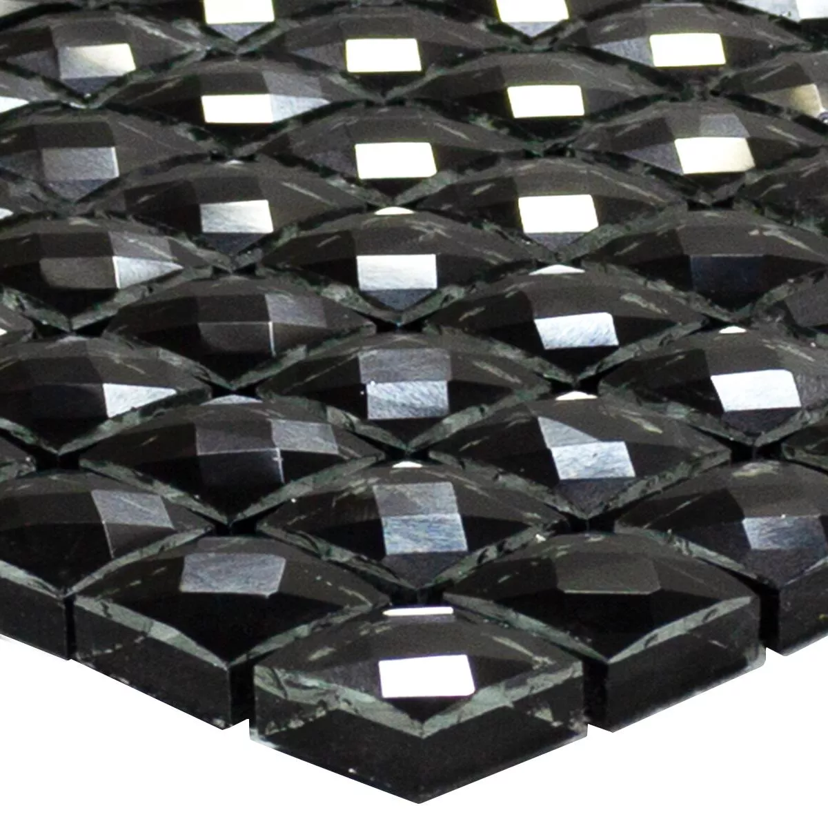 Glass Mosaikk Fliser Black Diamond