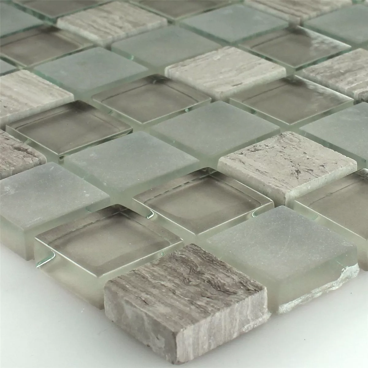 Mosaikkfliser Glass Marmor Burlywood 23x23x8mm