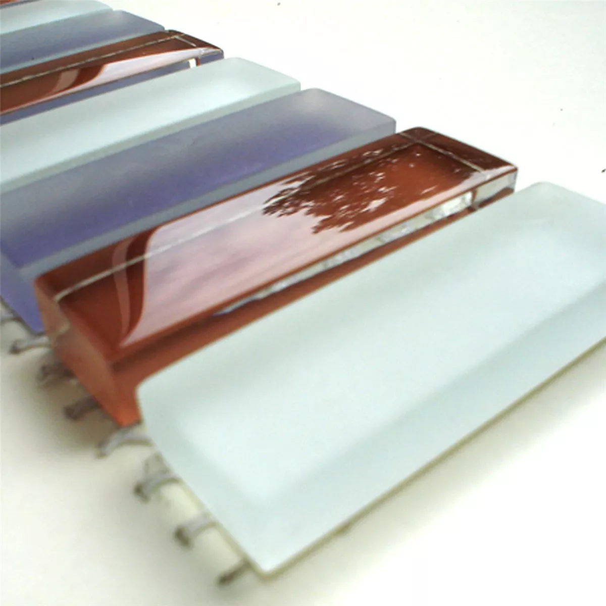 Glass Mosaikk Grense Lila Stang Glass Mosaikk Grense Lila Stang
