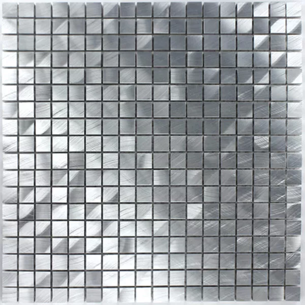 Mosaikkfliser Aluminium Mono Sølv 15x15x8mm