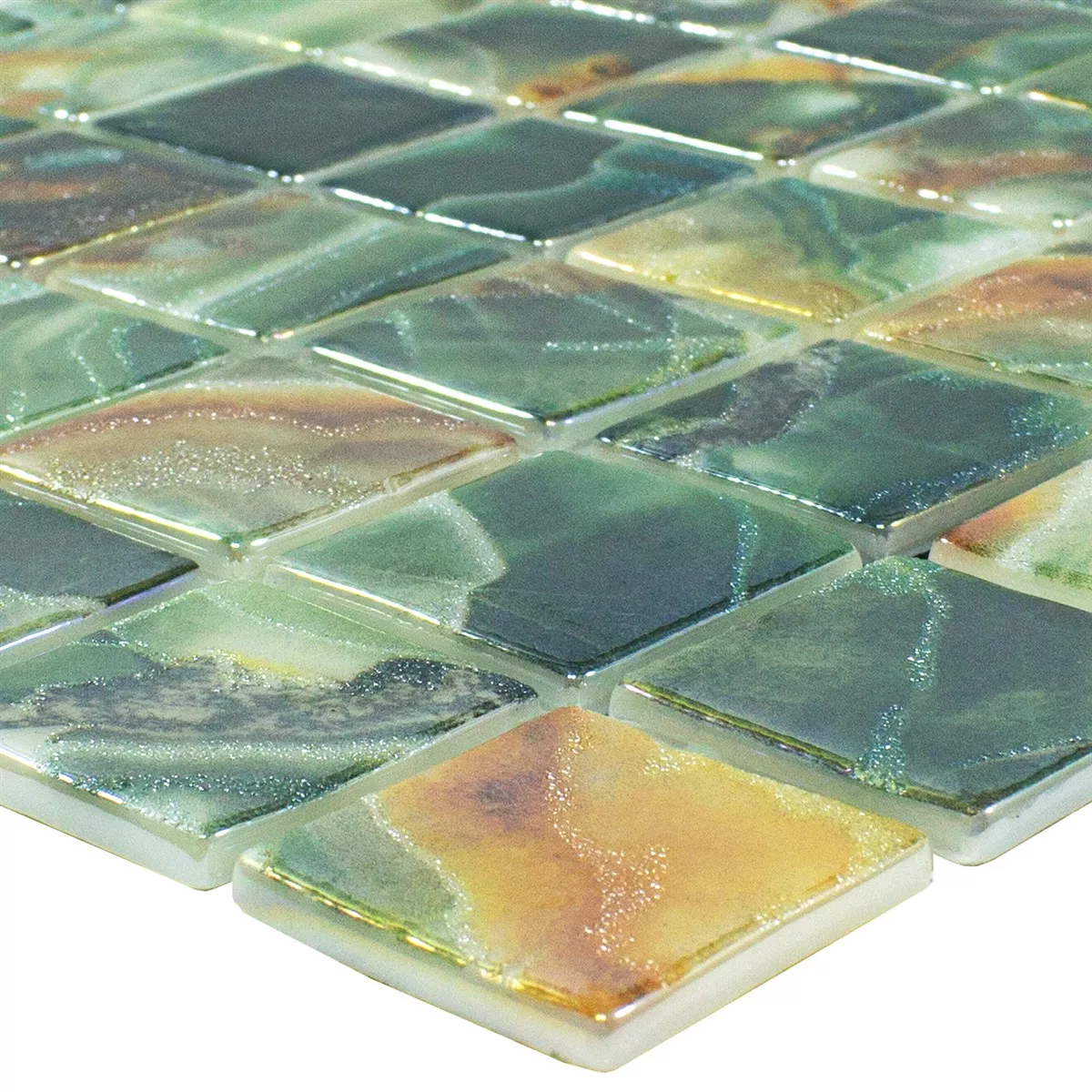 Glass Pool Mosaikkfliser Carolina Smaragdgrønn