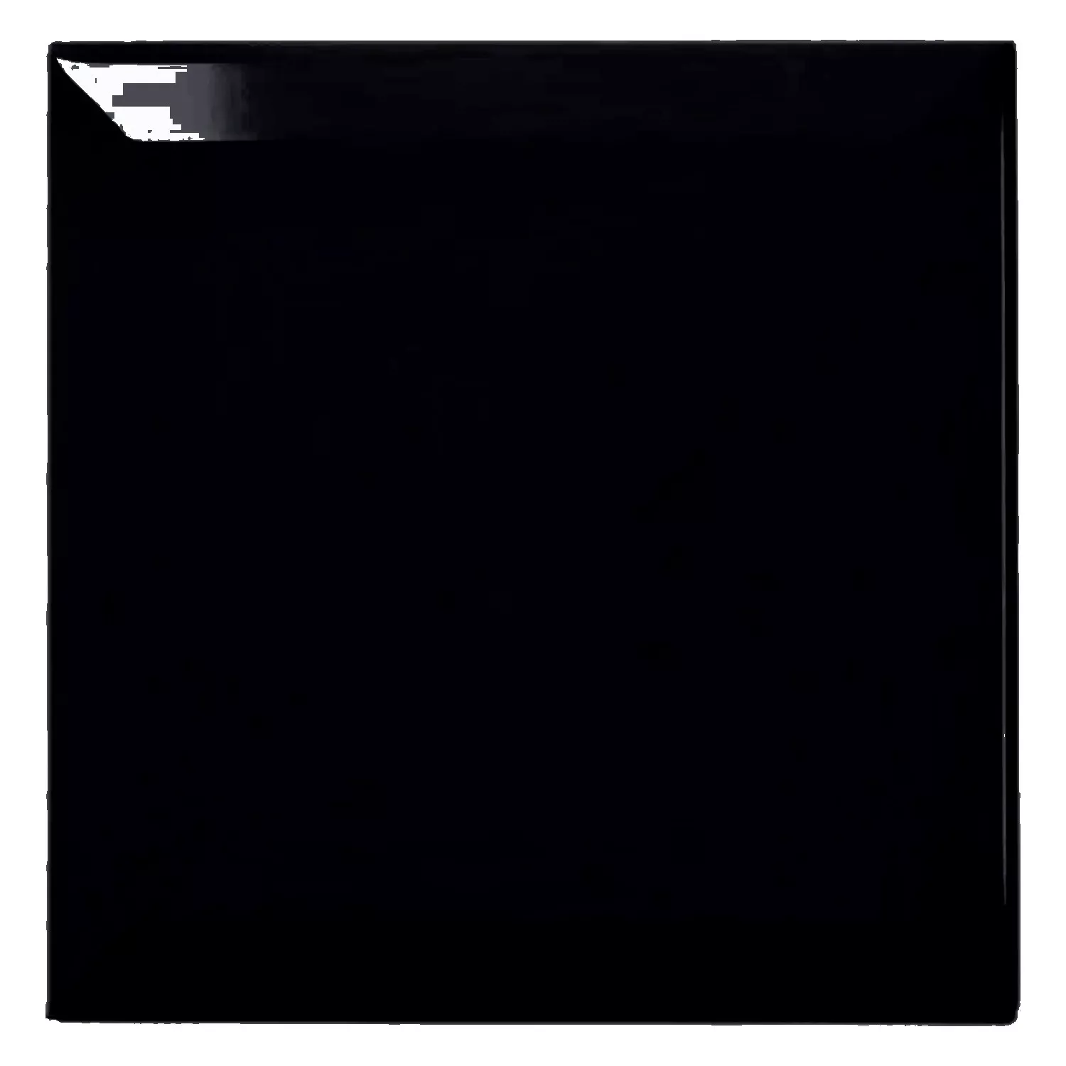 Metro flis Svart Glitrende 15x15 cm Fasett Eris Negro