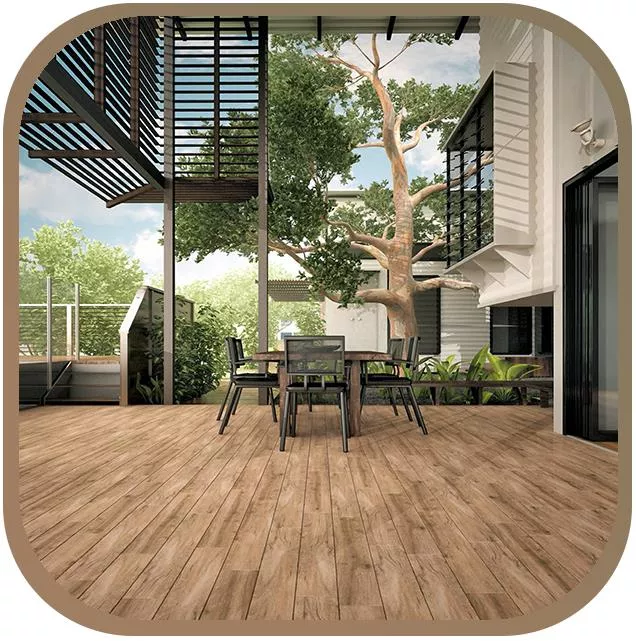 Terrassenplatten Holzoptik