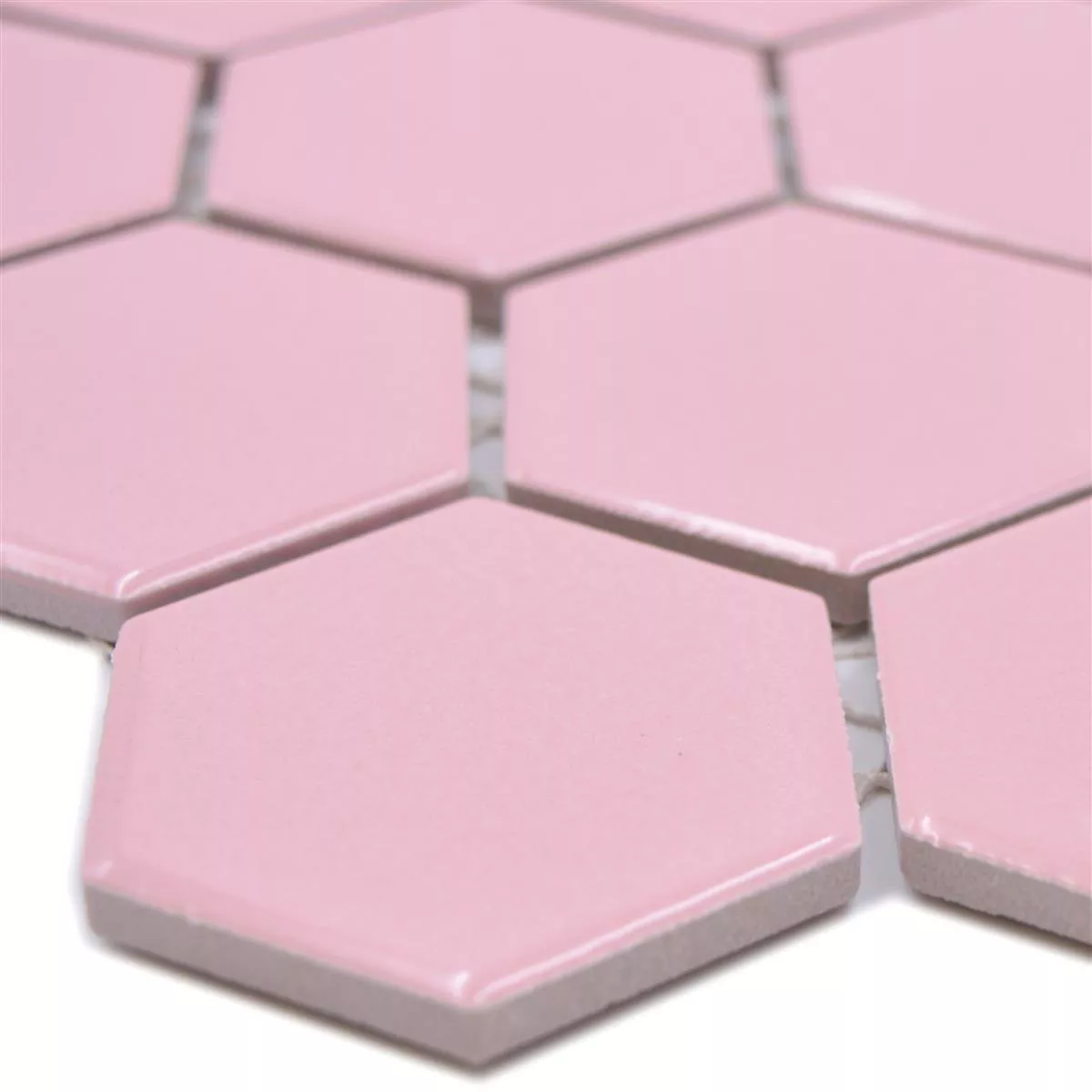 Keramisk Mosaikk Salomon Sekskant Rosa H51 Keramisk Mosaikk Salomon Sekskant Rosa H51