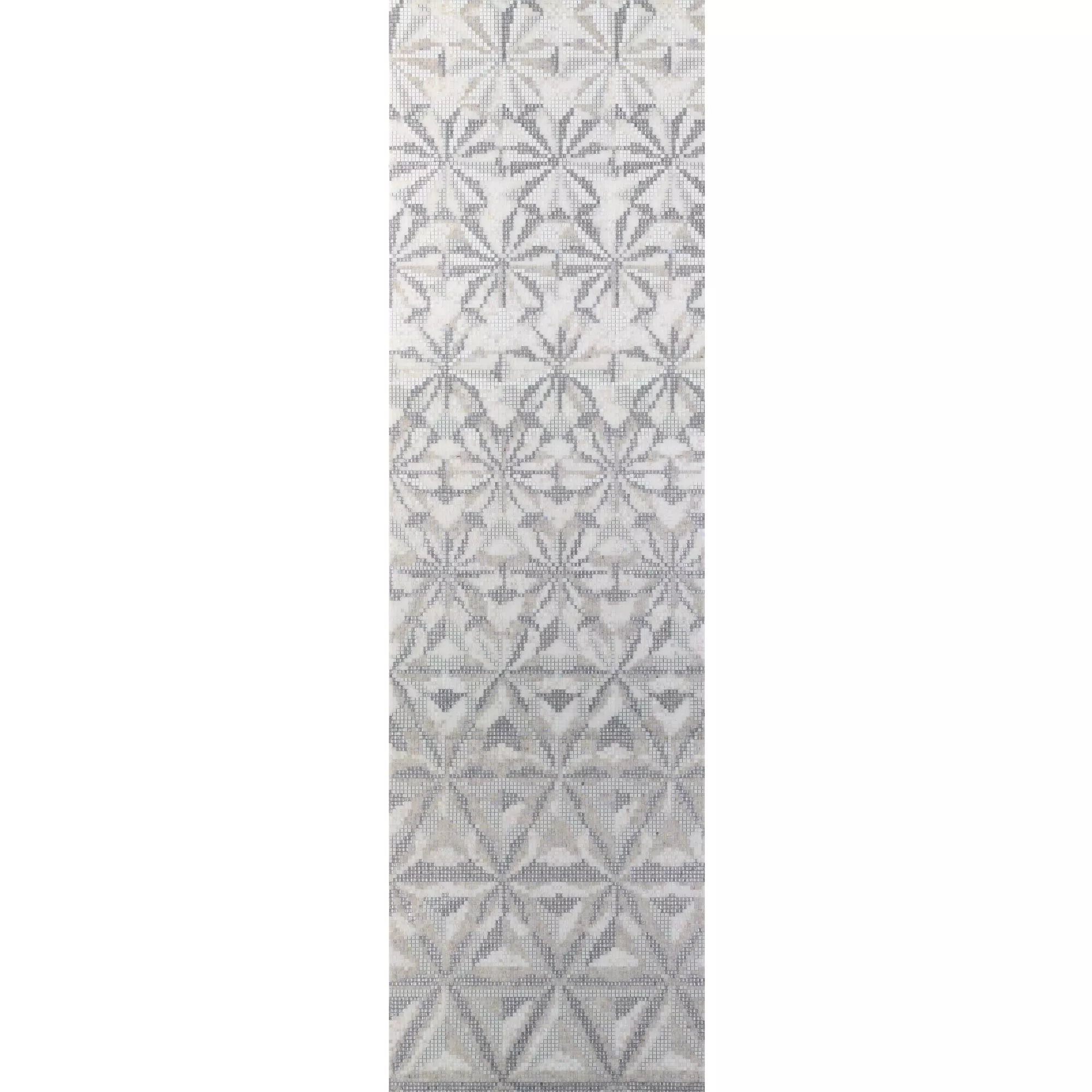 Glass Mosaikk Bilde Magicflower White 80x277,9cm Glass Mosaikk Bilde Magicflower White 80x277,9cm