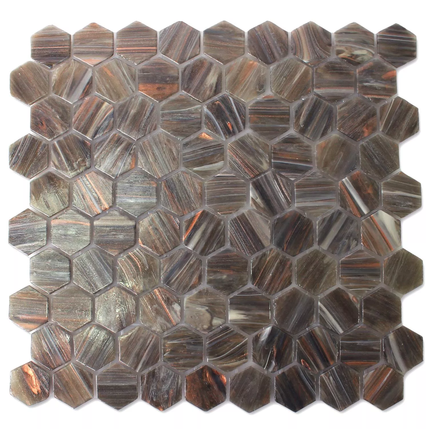 Mosaikkfliser Trend-Vi Glass Hexagonal 218