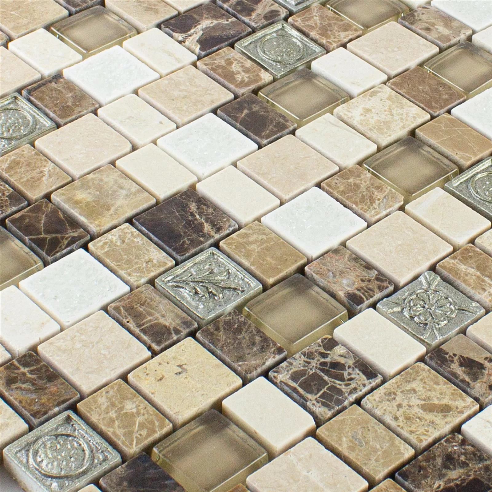 Mosaikkfliser Moranbah Brun Beige Hvit