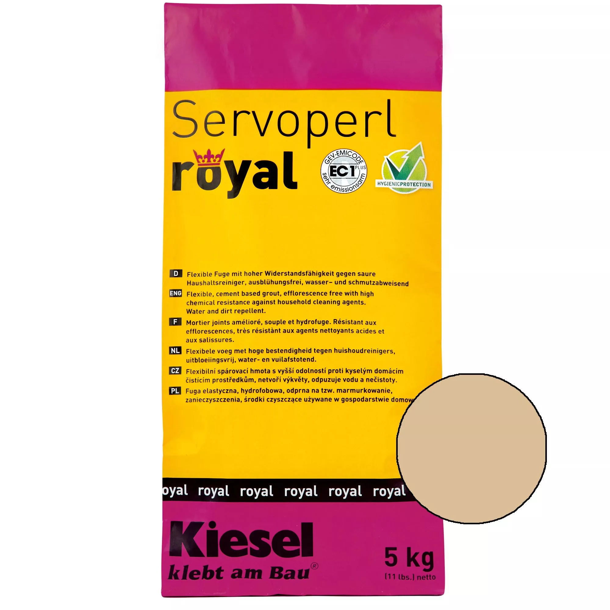 Kiesel Servoperl royal - fugemasse - 5 kg Safari Sand