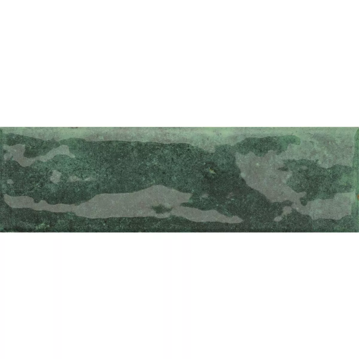 Veggfliser Arosa Glitrende Bølgete Smaragdgrønn 6x25cm