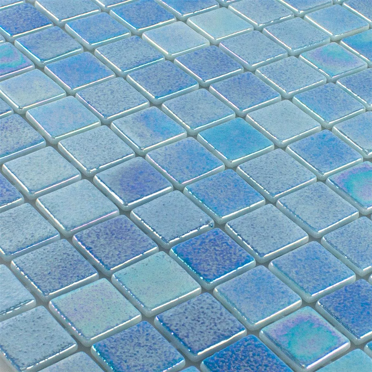 Glass Svømmebasseng Mosaikk McNeal Lyse Blå 25