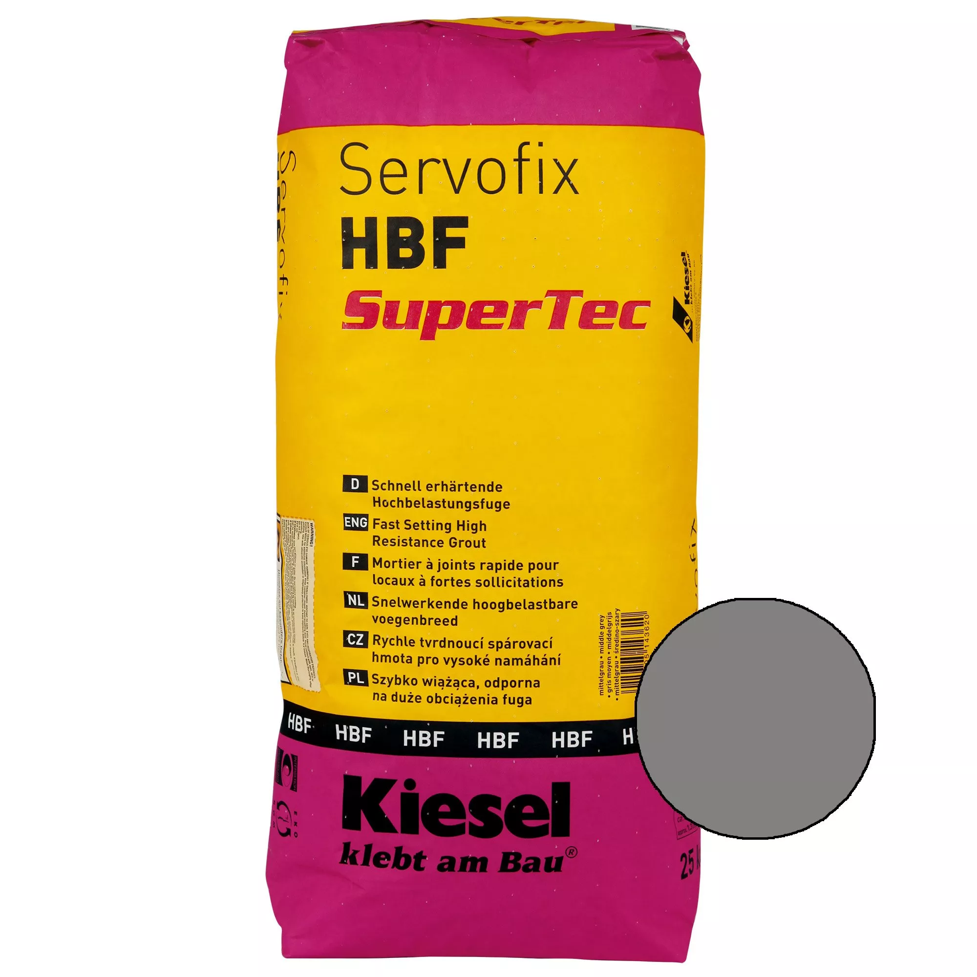 Kiesel Servofix HBF SuperTec Lysegrå 25KG Kiesel Servofix HBF SuperTec Lysegrå 25KG