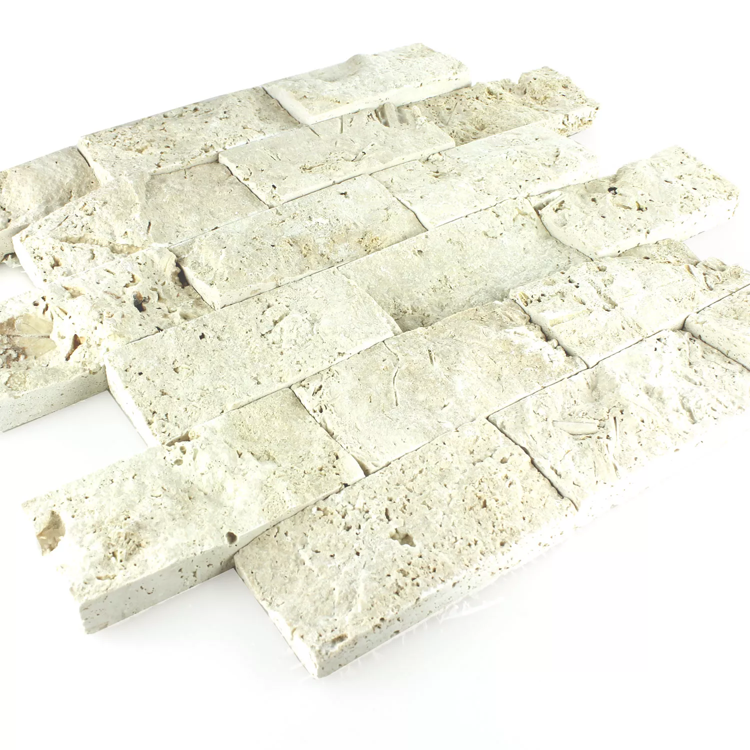 Mosaikkfliser Naturstein 3D Sumba Chiaro Brick