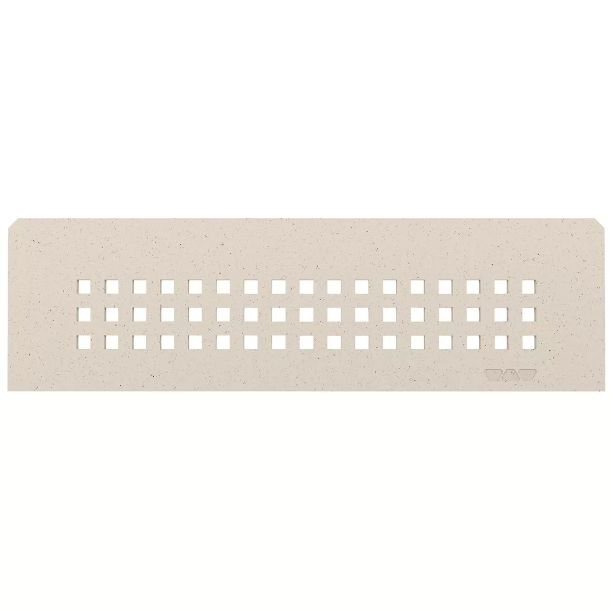 Nisjevegghylle Schlüter rektangulær 30x8,7 cm firkantet elfenben