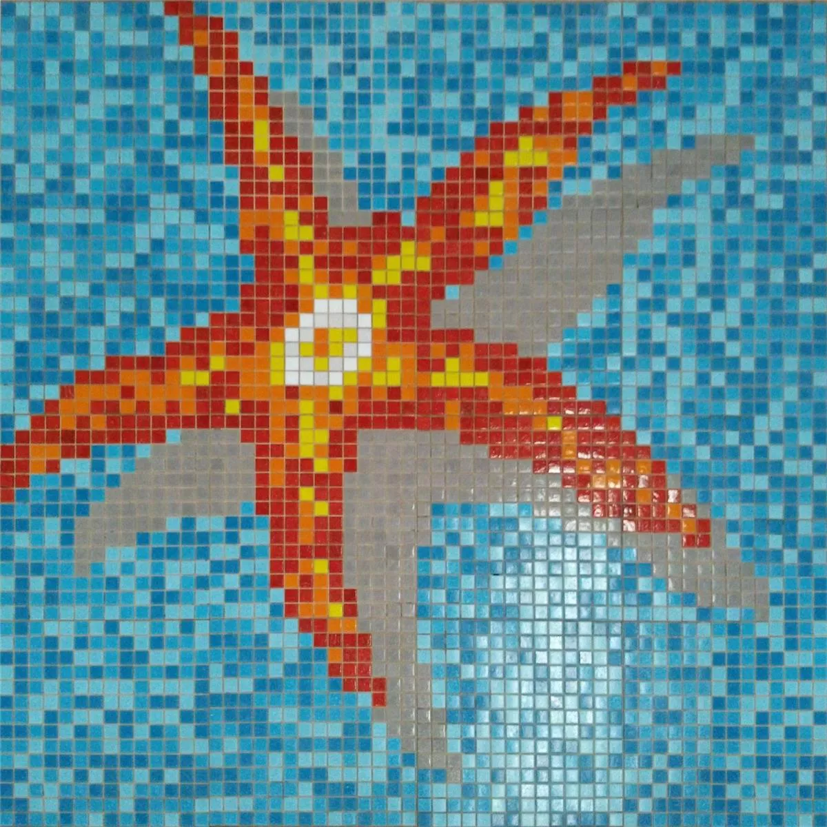Svømmebasseng Mosaikk Seestar Papir Limt