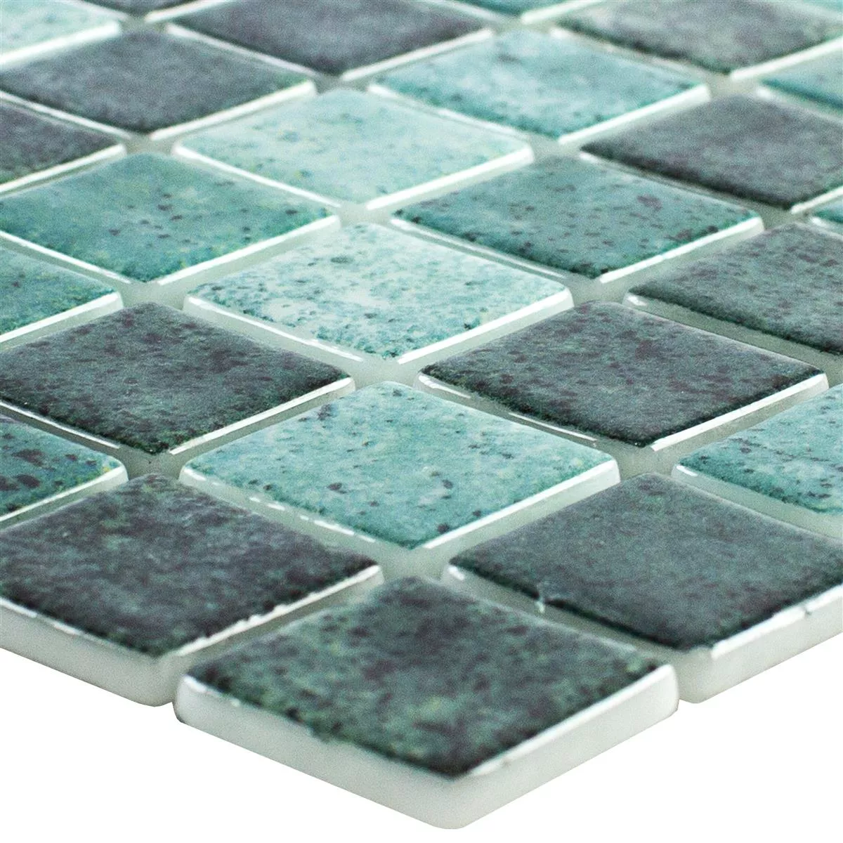 Svømmebassengmosaikk I Glass Baltic Grønn 25x25mm