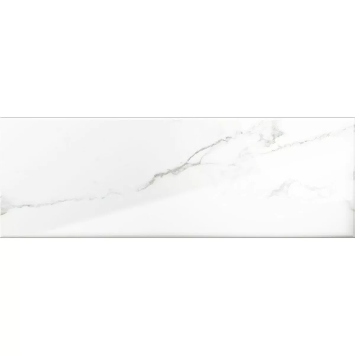 Metro Veggfliser Girona Marmor Utseende Hvit Glitrende 10x30cm Metro Veggfliser Girona Marmor Utseende Hvit Glitrende 10x30cm
