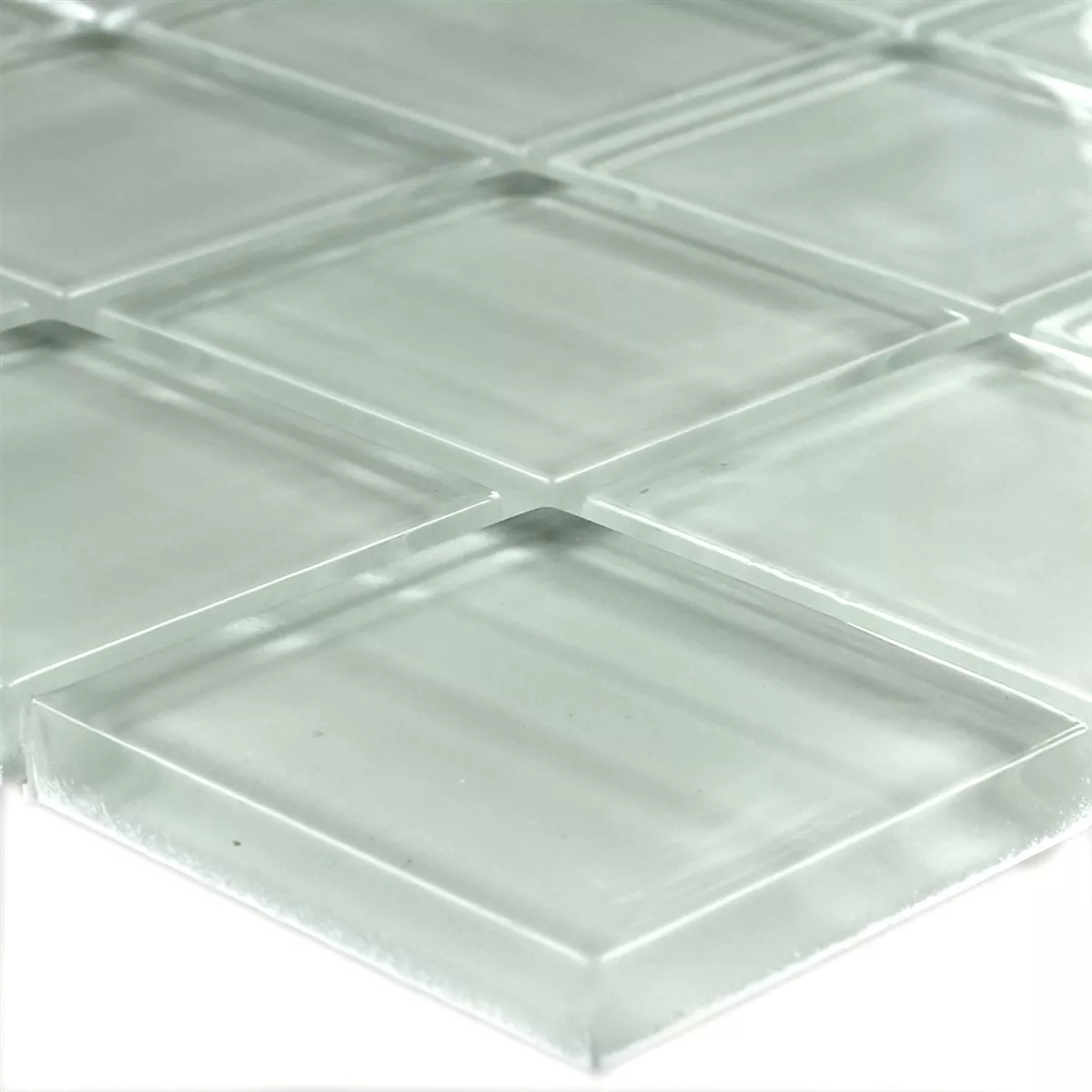 Mønster fra Glass Mosaikk Columbia Hvit Stripete