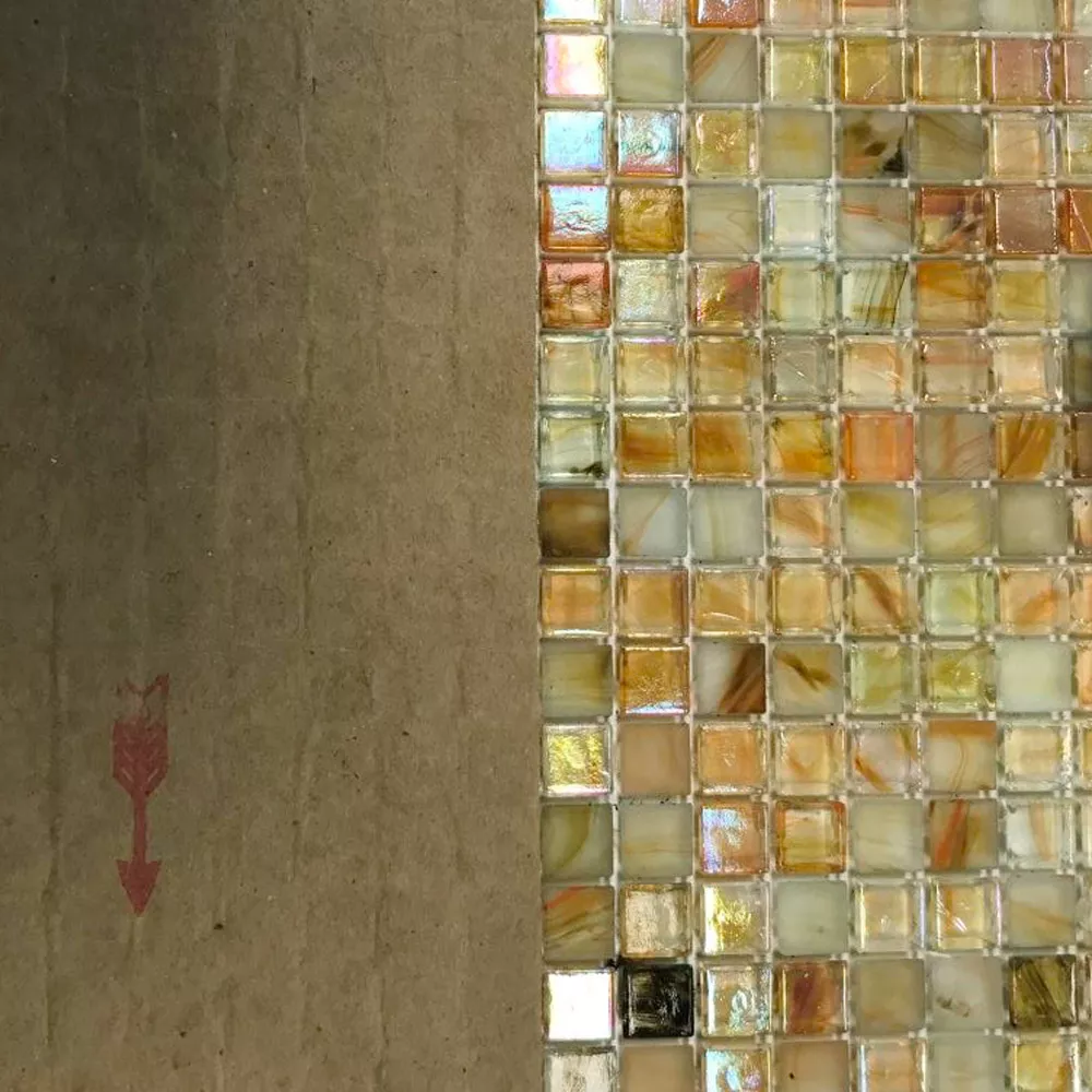 Mønster fra Glass Svømmebasseng Mosaikkfliser Pergamon Beige