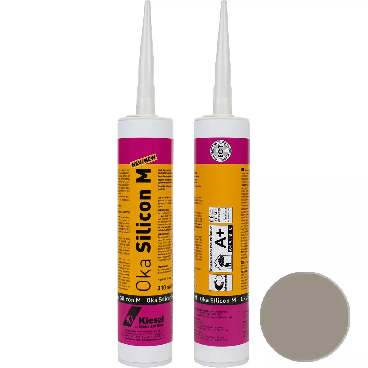 Naturstein silikonfugestein OKA SILICON M steingrå 310 ml Naturstein silikonfugestein OKA SILICON M steingrå 310 ml