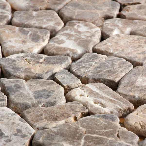 Mønster fra Mosaikkfliser Marmorbrudd Naturstein Castanao