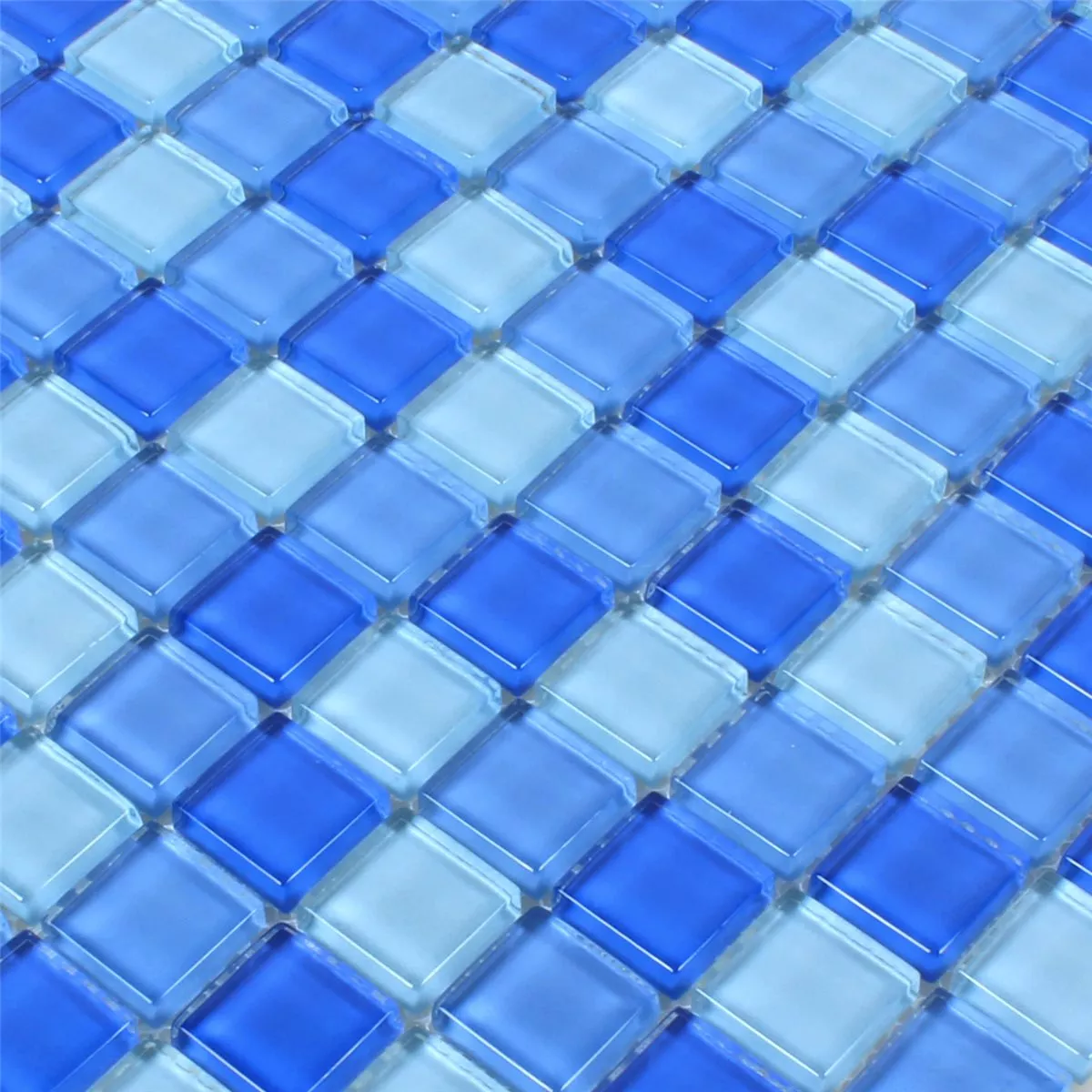 Glass Svømmebasseng Pool Mosaikk Neptune Blå Mix