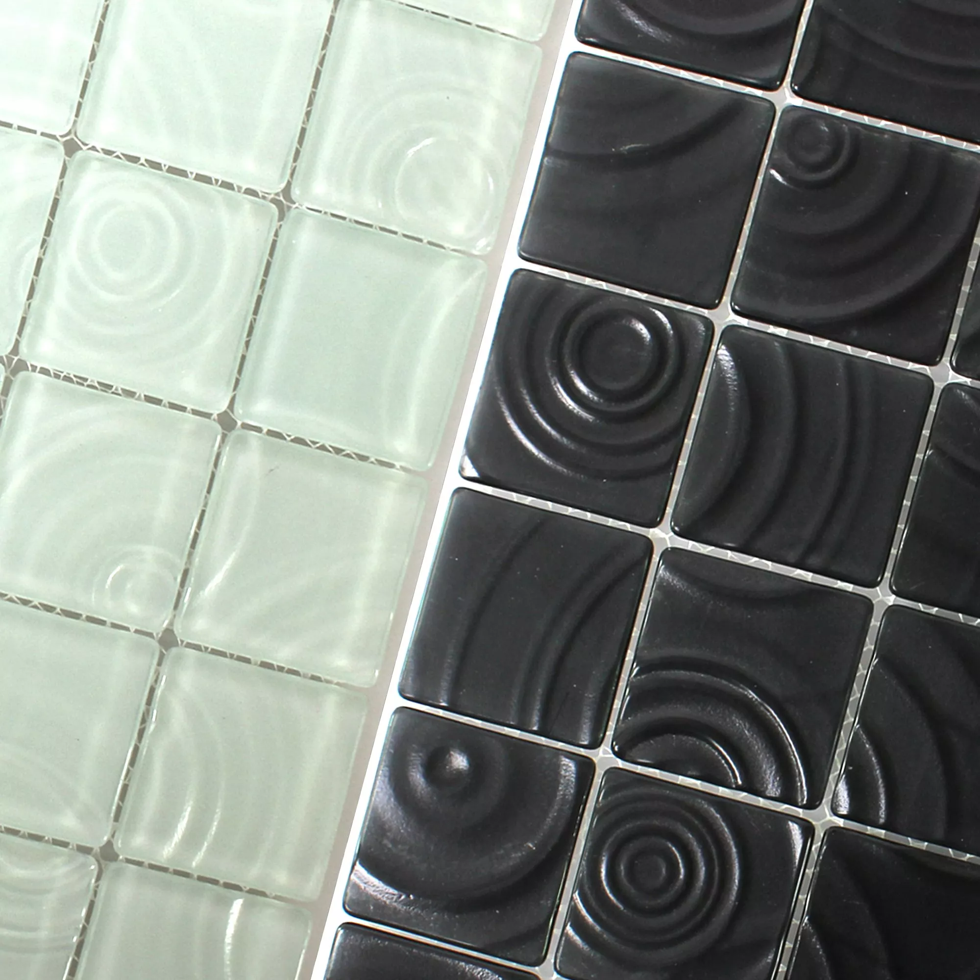 Glass Mosaikk Fliser Snurretopp Effekt