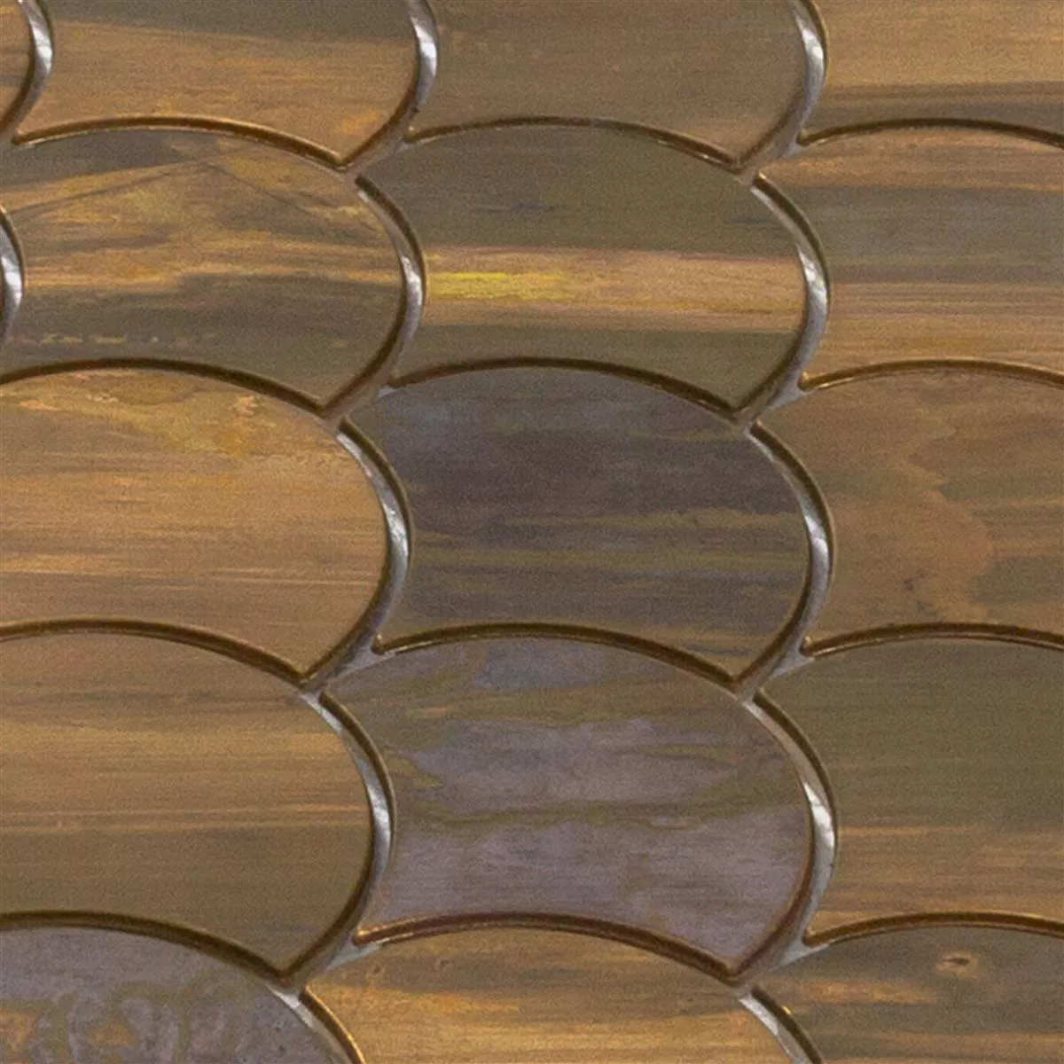 Metall Kobber Mosaikkfliser Copperfield Fächer