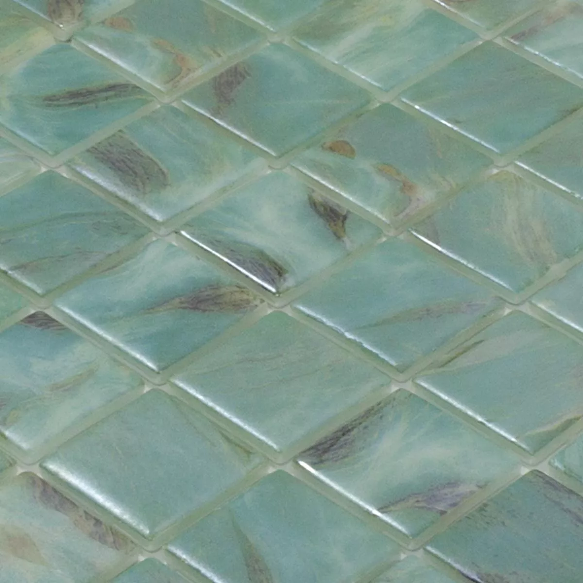 Glass Svømmebasseng Mosaikk Alassio Turkis 38