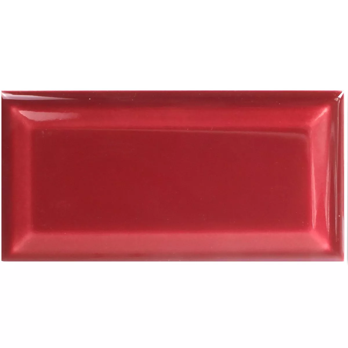 Metro Veggfliser Granato Bordeaux Glitrende Fasett 7,5x15cm