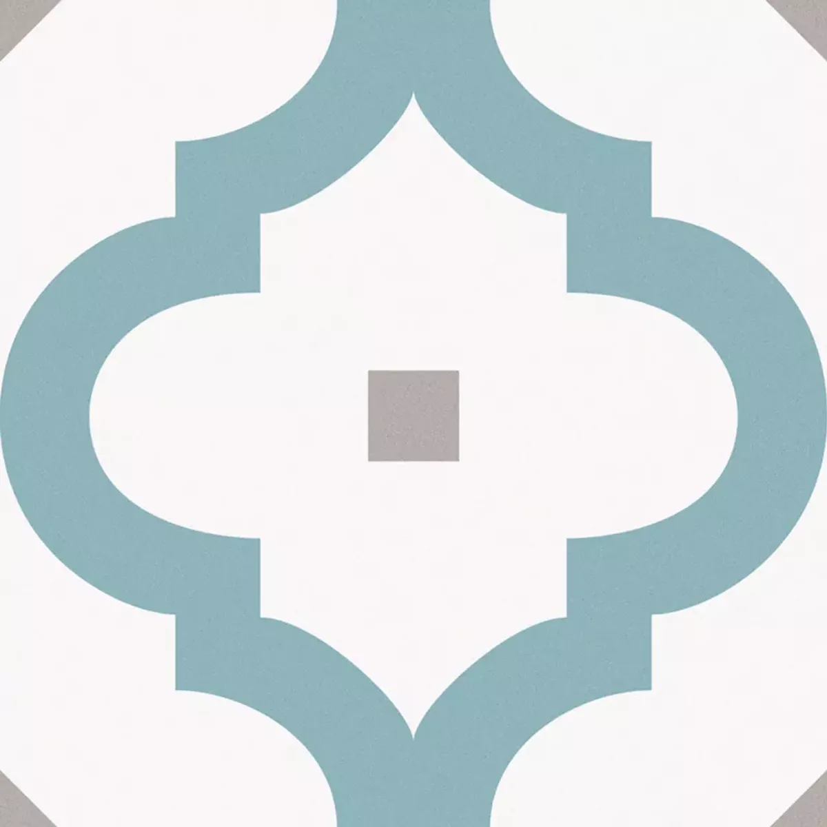 Atlantica Medeo Blå Hvit Grå 25x25 cm