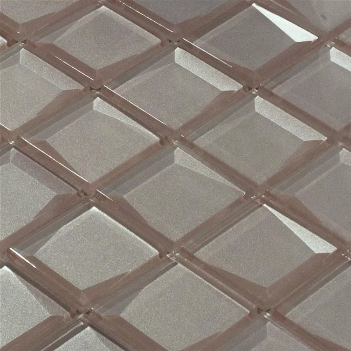 Mønster fra Glass Mosaikk Fliser Venedig 3D Beige