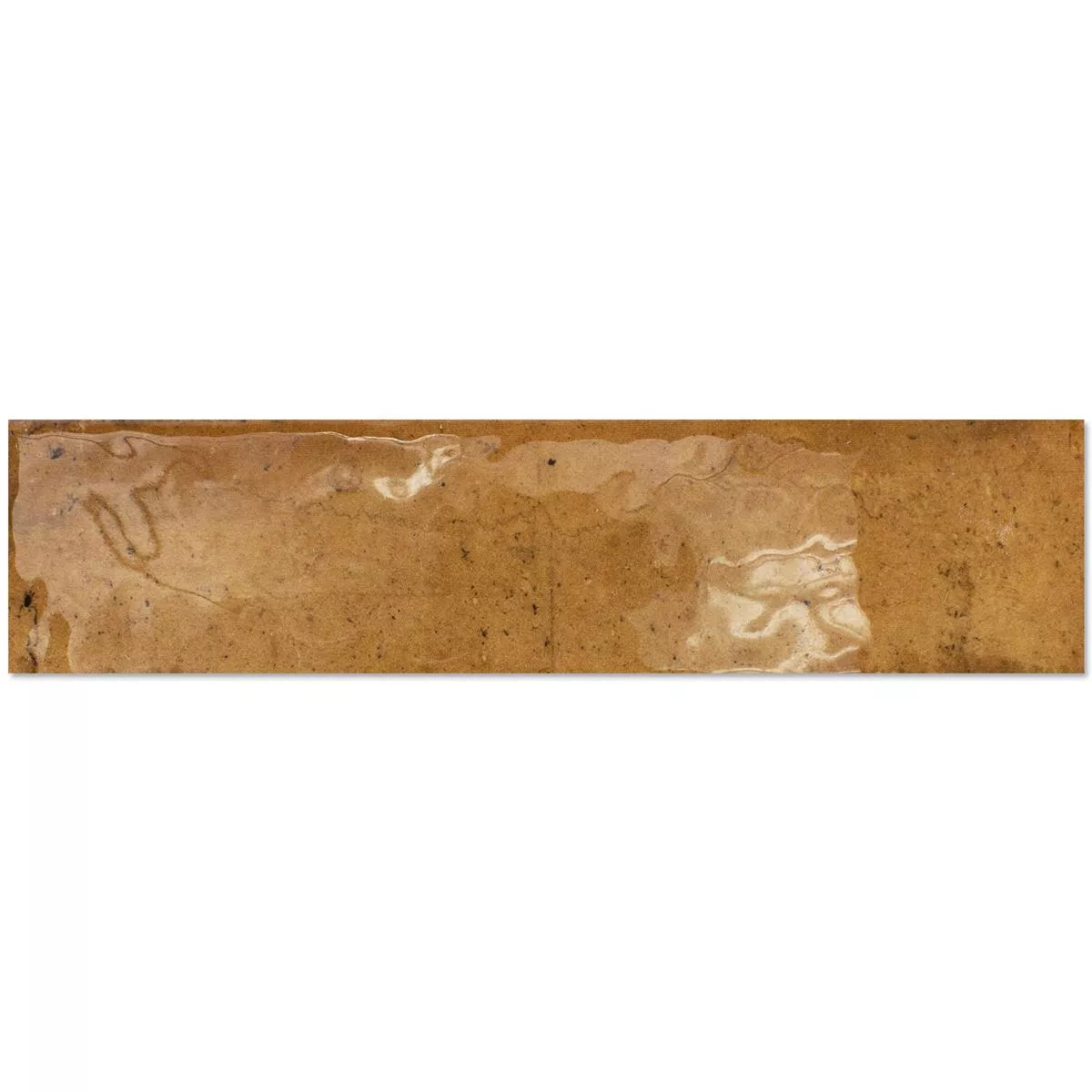 Veggfliser Kiowa Glitrende Bølgete Oker 6x25cm Veggfliser Kiowa Glitrende Bølgete Oker 6x25cm