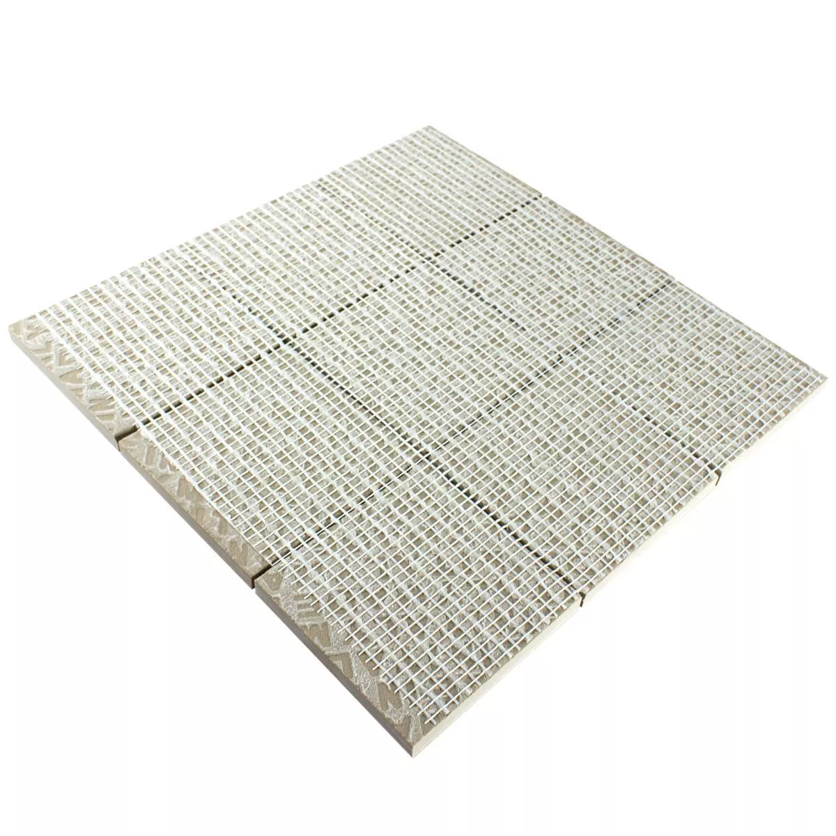 Keramisk Mosaikk Fliser Eylem Retro Optikk Beige Q95