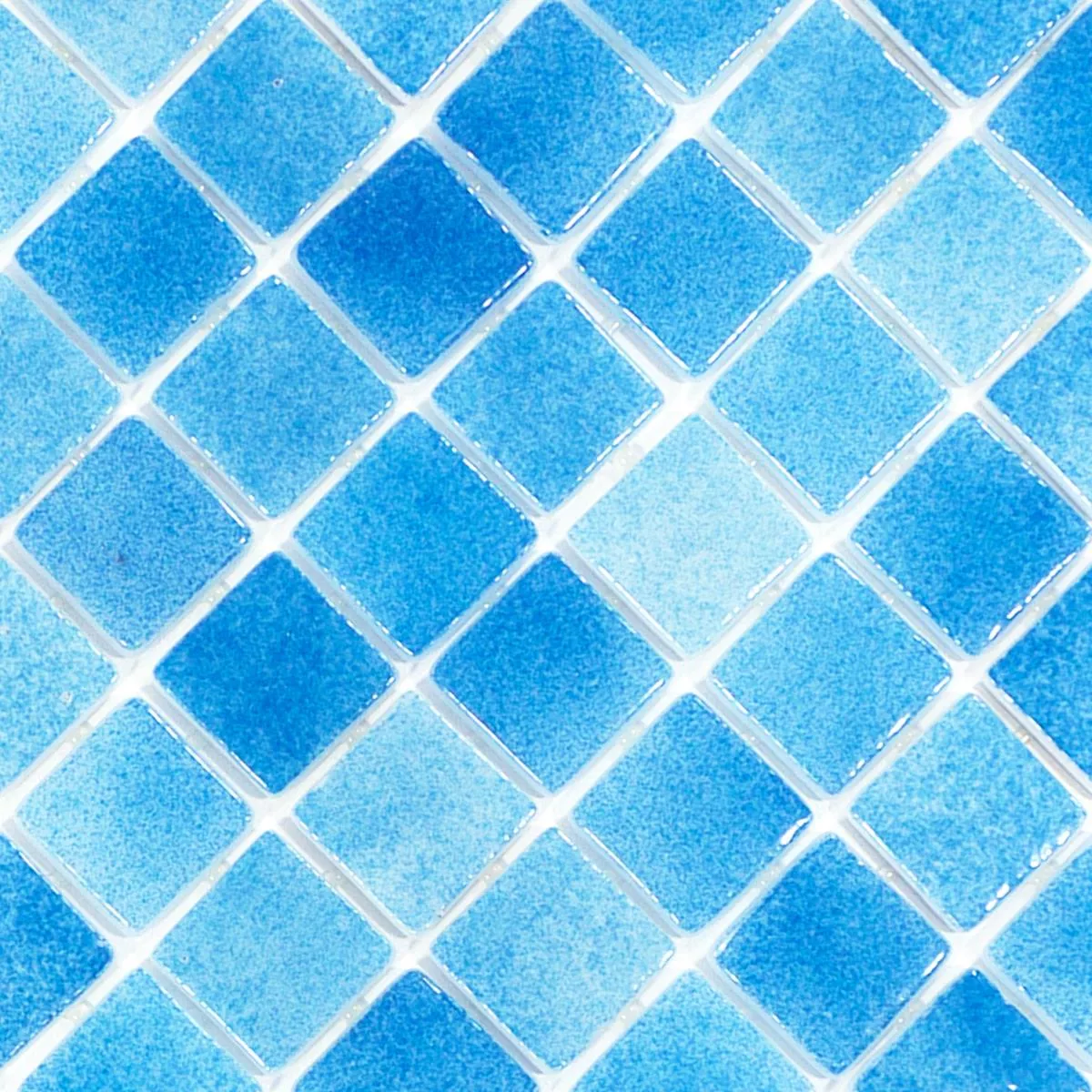 Glass Svømmebasseng Mosaikk Lagoona Havblått