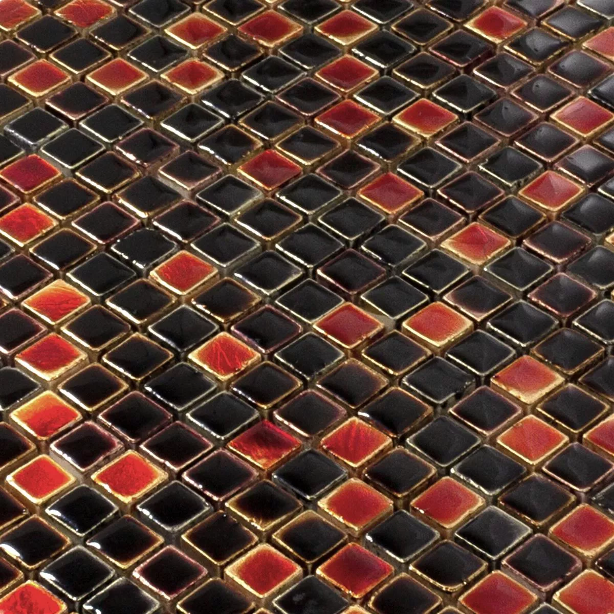 Naturstein Mosaikkfliser Firestone Rød Mix