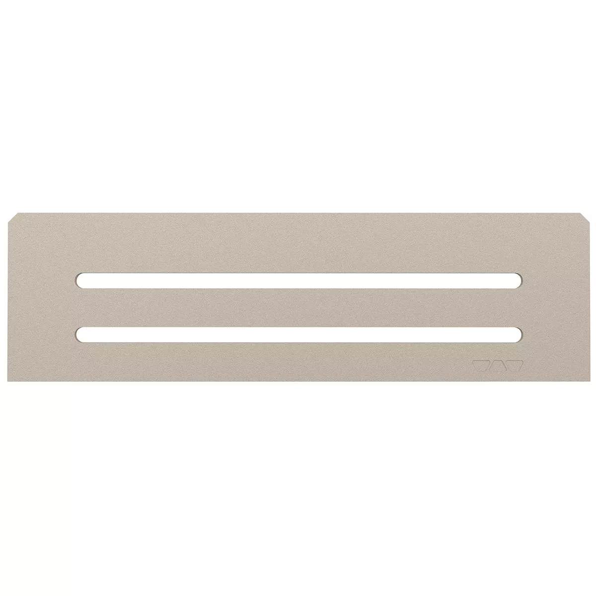 Nisjevegghylle Schlüter rektangulær 30x8,7 cm bølget krem