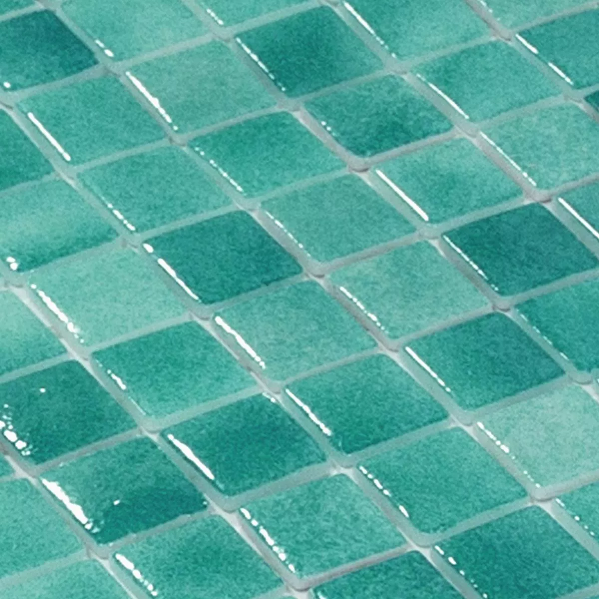 Glass Svømmebasseng Mosaikk Lagoona Turkis