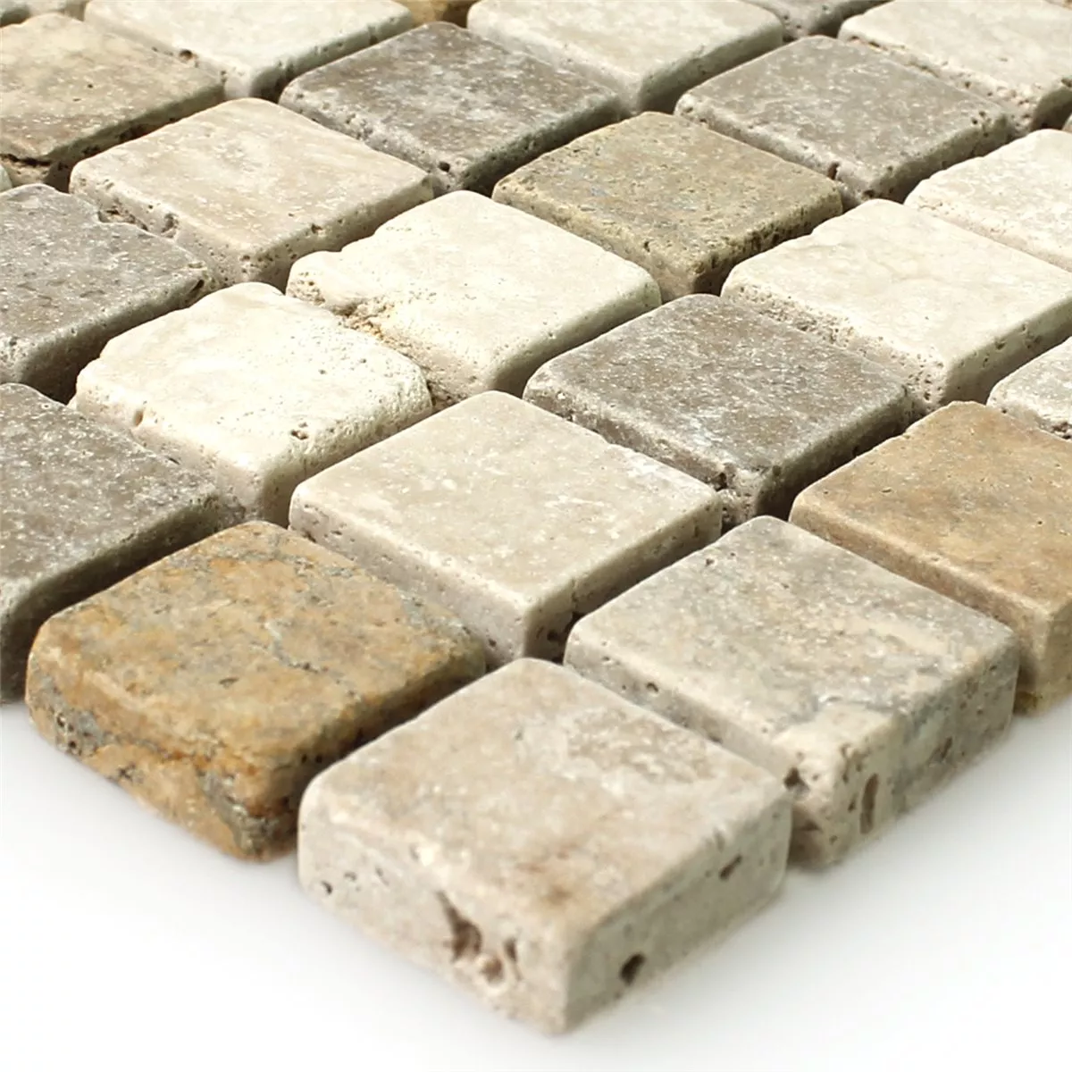 Mosaikkfliser Naturstein Brun Beige Rød Mosaikkfliser Naturstein Brun Beige Rød