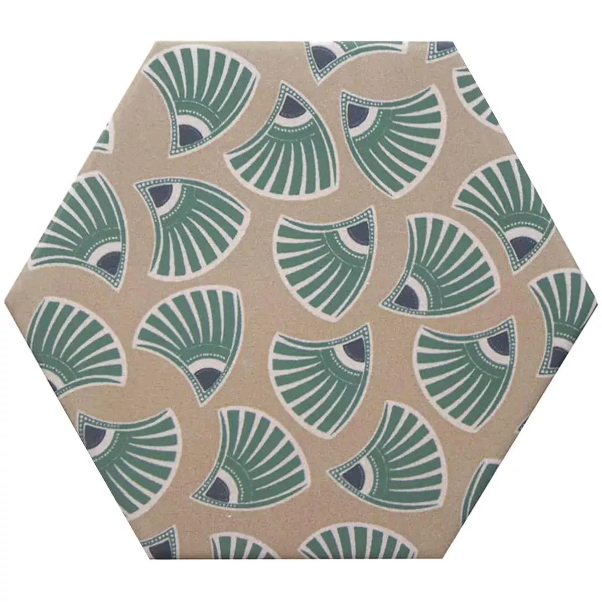 Porselens Steintøy Fliser Modena Sekskant Decor 6