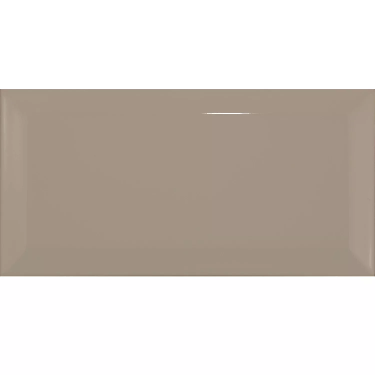 Metro flis Brun Glitrende 7,5x15 cm Fasett Pitcox Mink