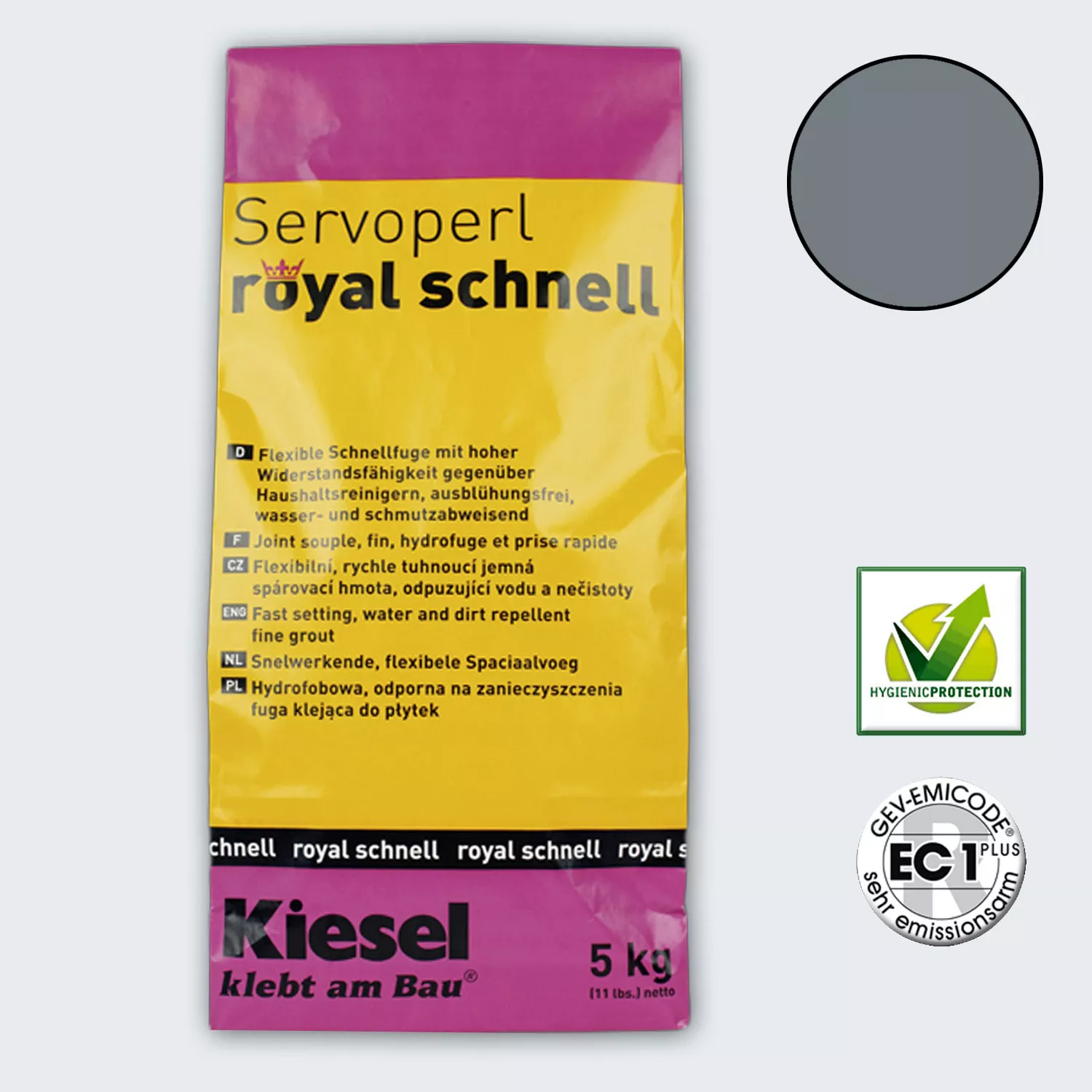 Kiesel Servoperl Royal - Hurtigherdende, fleksibel skjøt (5KG basalt)