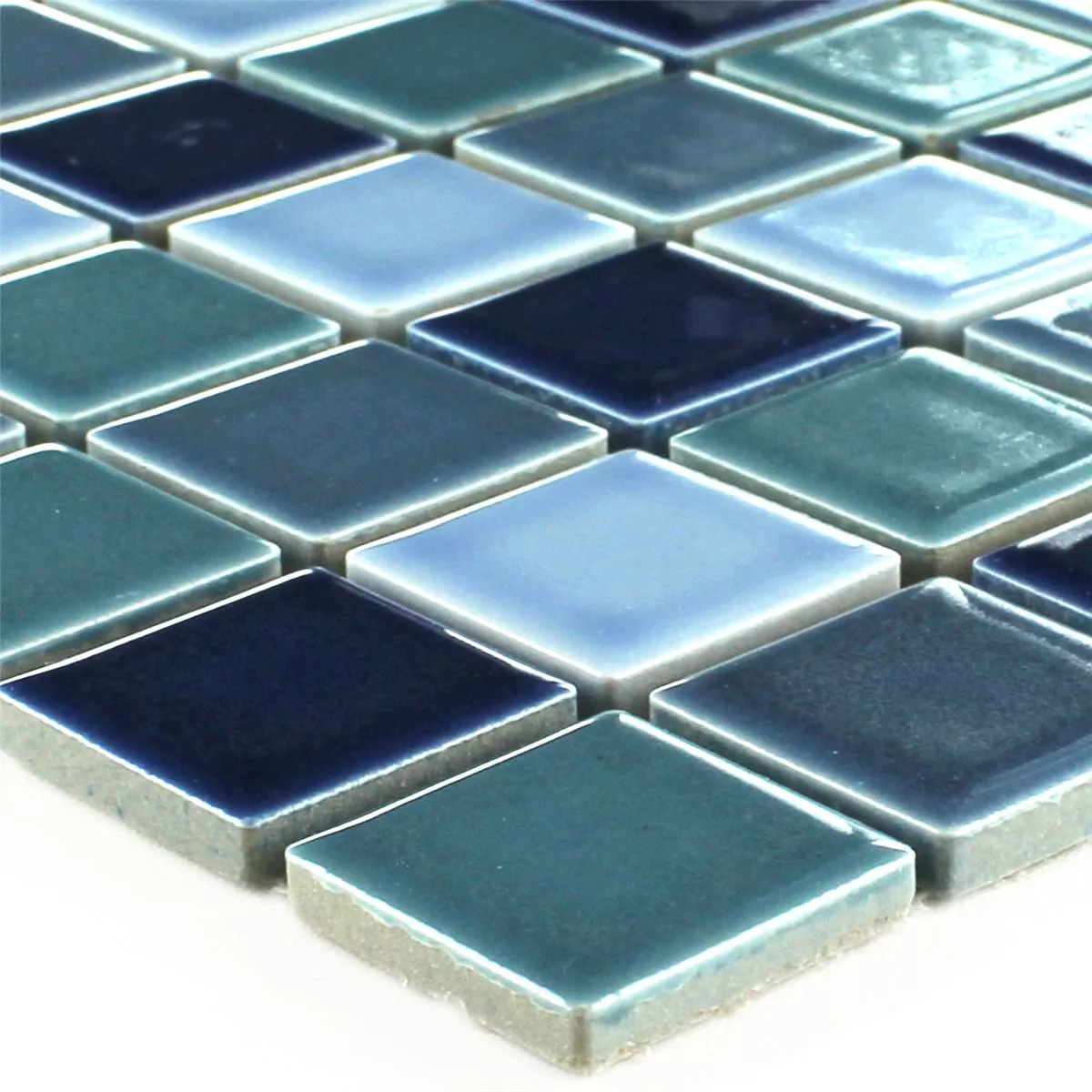 Keramikk Mosaikkfliser Bodaway Bl Mix Glitrende keramikk-mosaikkfliser-bodaway-bl-mix-glitrende