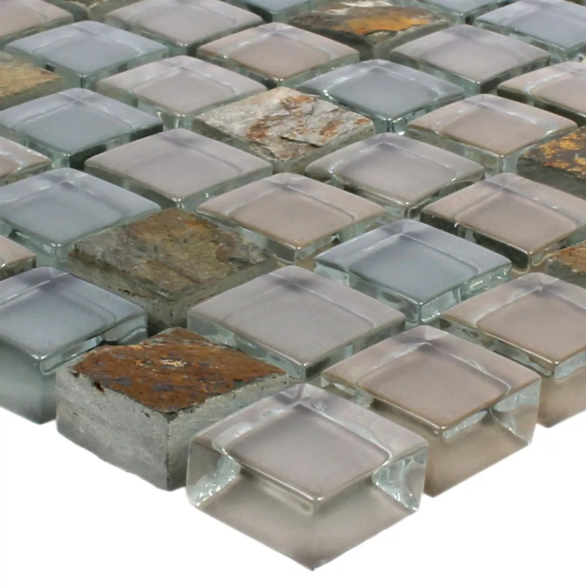 Mosaikkfliser Marmor Java Glassblanding Apollo Brun 15
