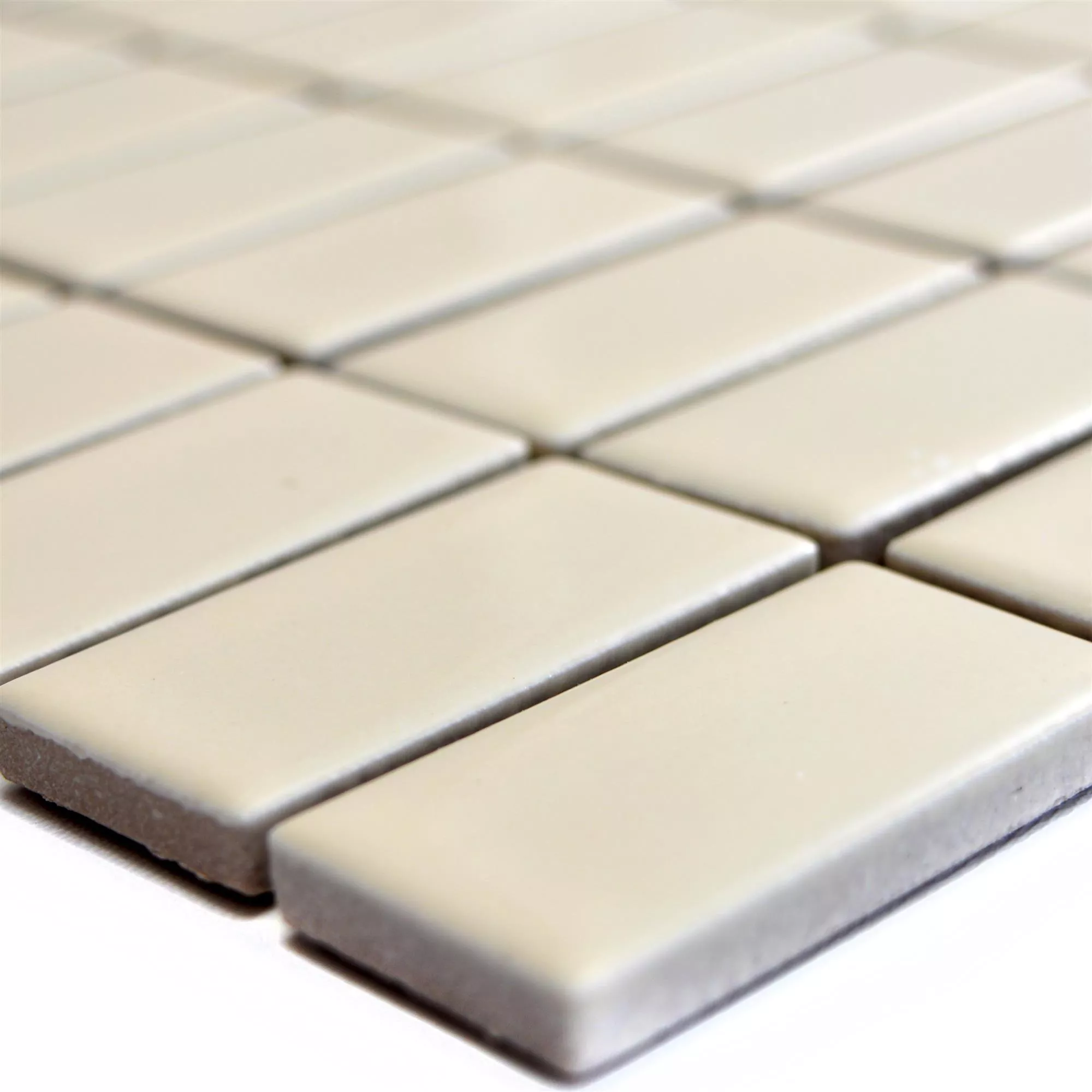 Keramikk Mosaikkfliser Adrian Beige Frostet Rektangel Keramikk Mosaikkfliser Adrian Beige Frostet Rektangel