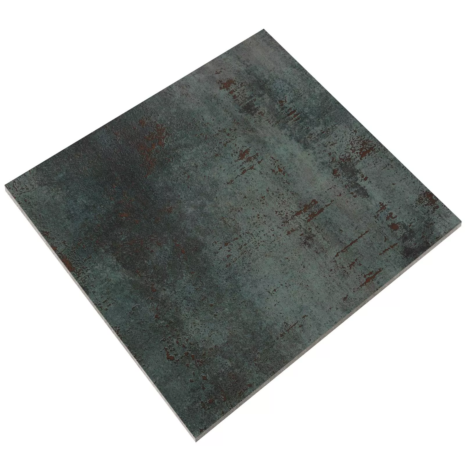 Mønster Gulvfliser Phantom Metall Utseende Delvis Polert Sea Green 60x60cm