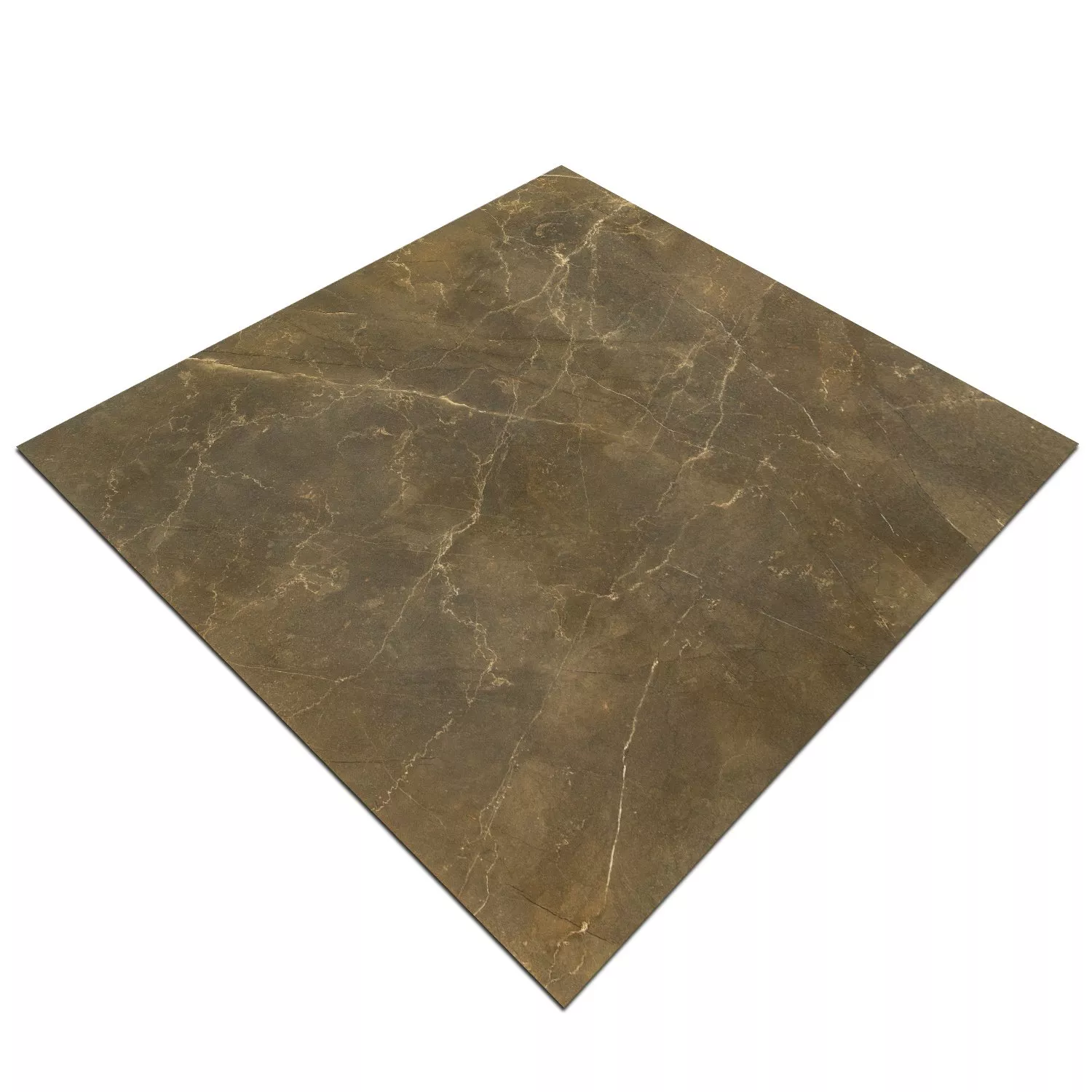 Mønster Gulvfliser Marmor Utseende Imperial Khaki 80x80cm