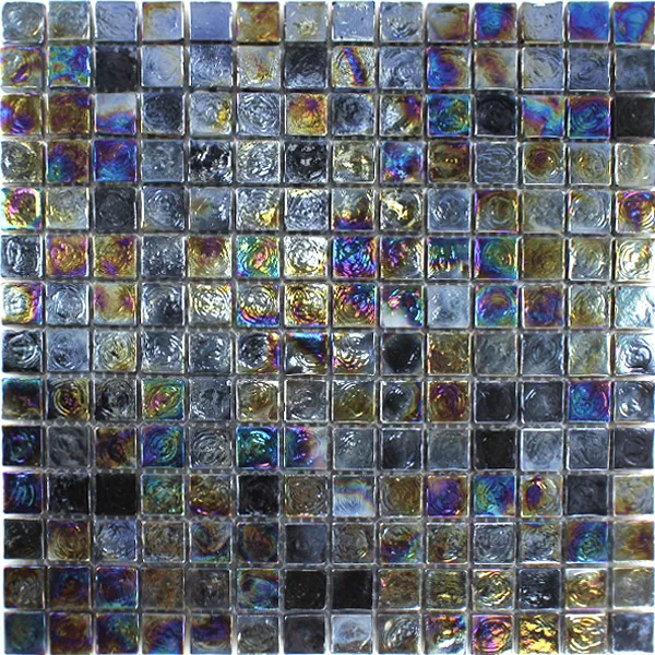 Mosaikkfliser Glass Effekt Petrol Black