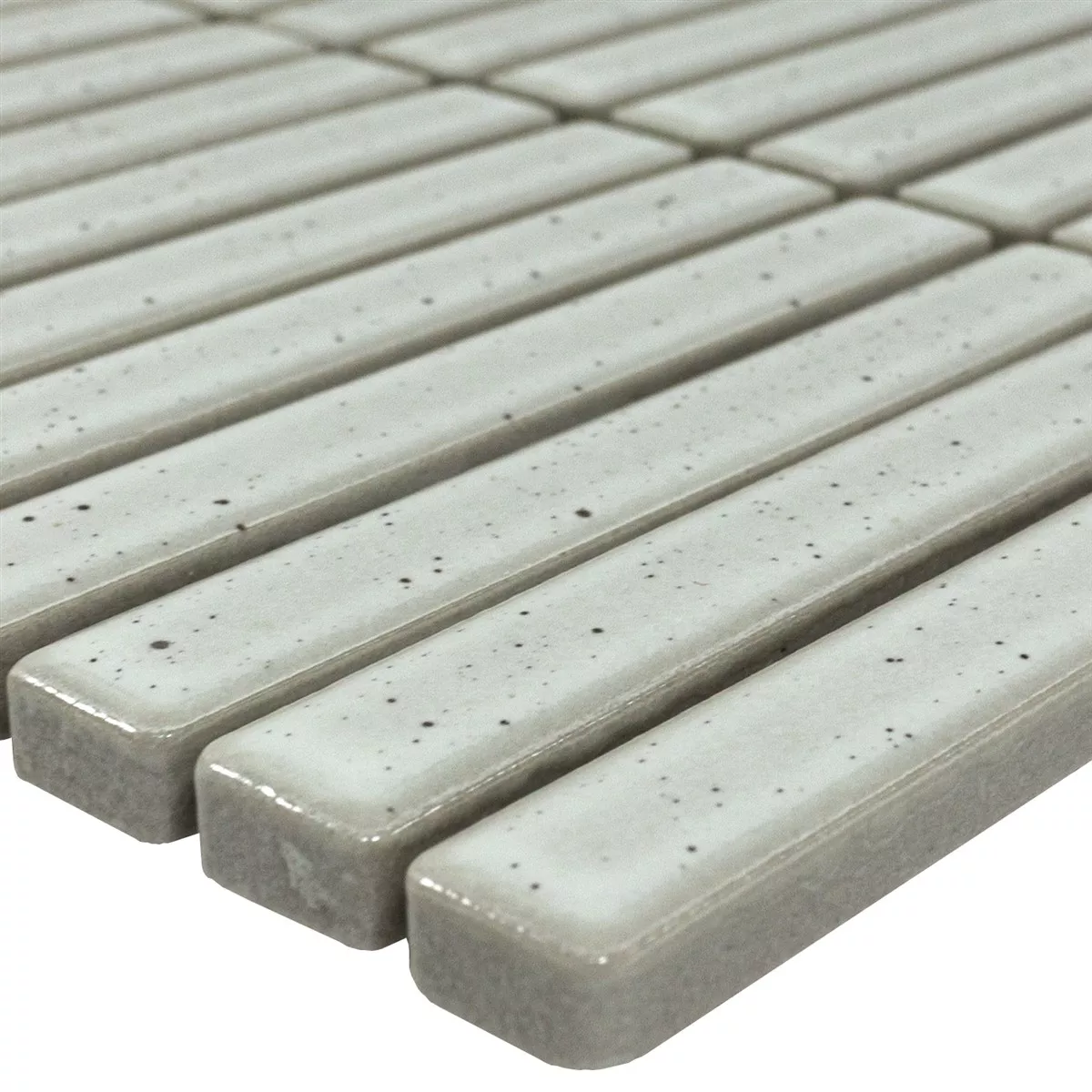 Mosaikkfliser Wallachia Gammelt Hvitt Glitrende 12x92x8 mm