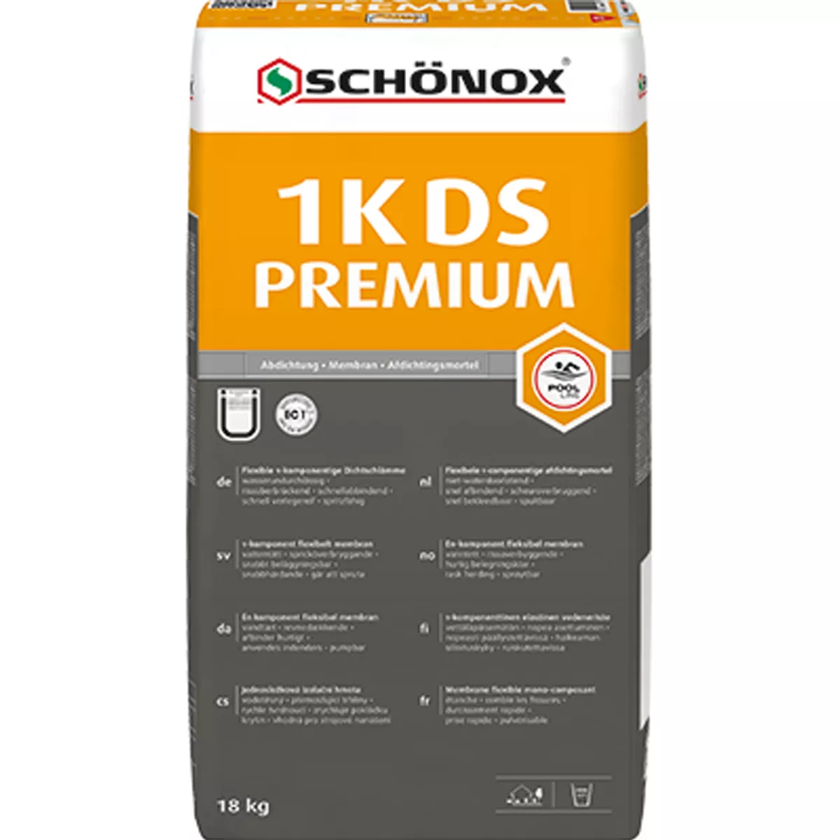 Schönox 1K-DS PREMIUM - tetningsslam / tetting (18 kg)